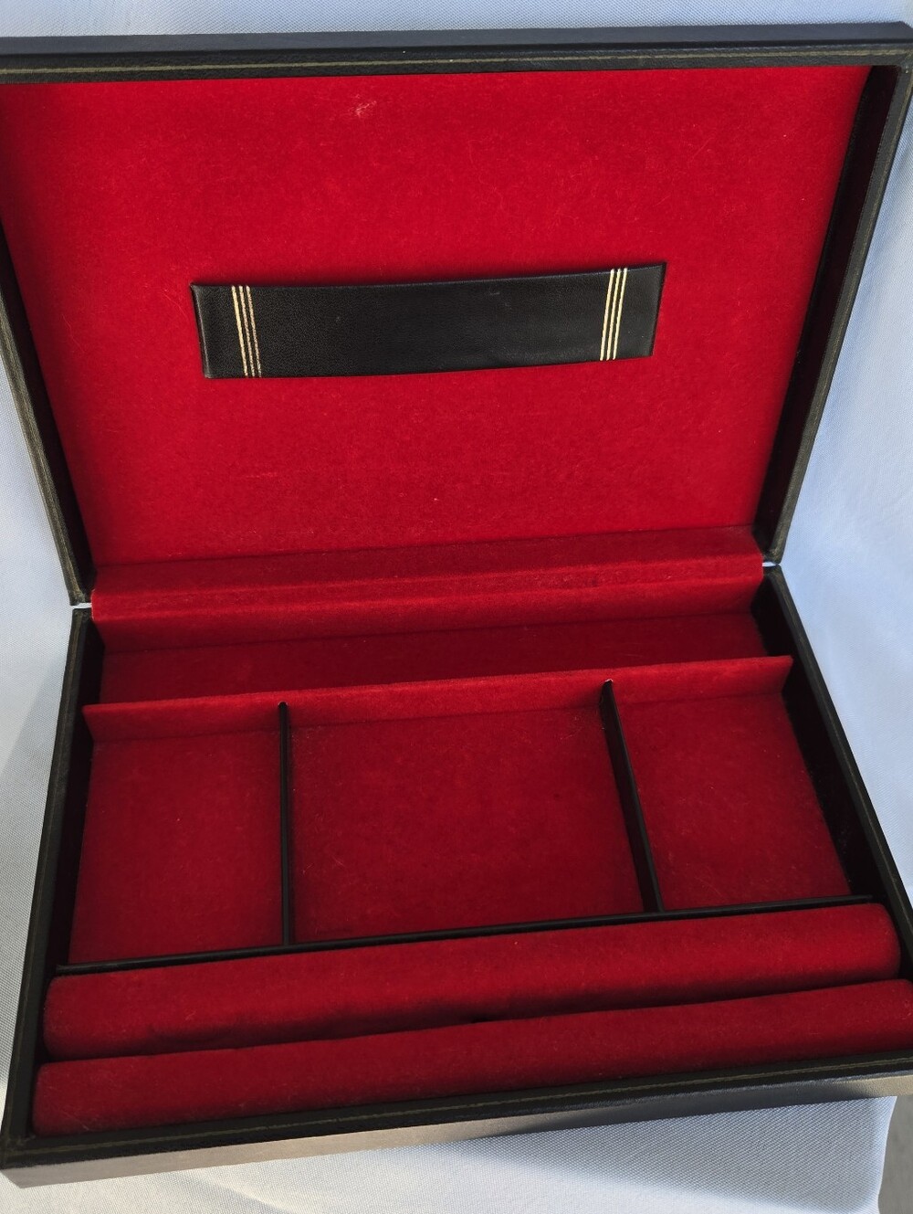 Vintage Swank Men's Jewelry Box Skandinaviska Etuifabriken Sweden Royal